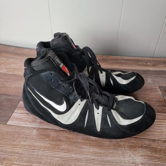 Nike Speed Sweep VI Wrestling Shoes Sneakers 313612-011 Black White Mens Size 13 - Picture 5 of 16
